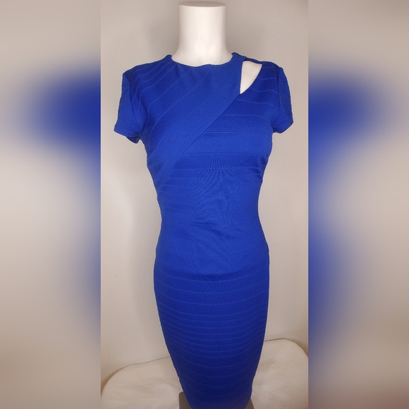 VaVaVoom Size S-  Vibrant Blue Dress - Picture 1 of 8
